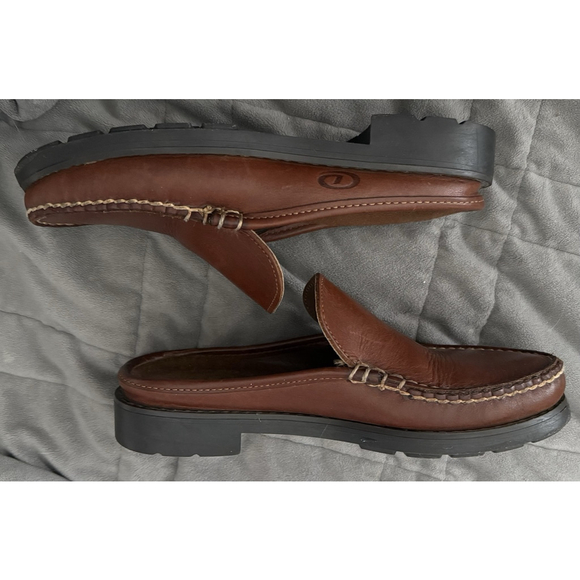 Dexter Comfort Moccasin Slip-on Loafers Brown Leather Mules Women's 6M NEW USA - Picture 5 of 6